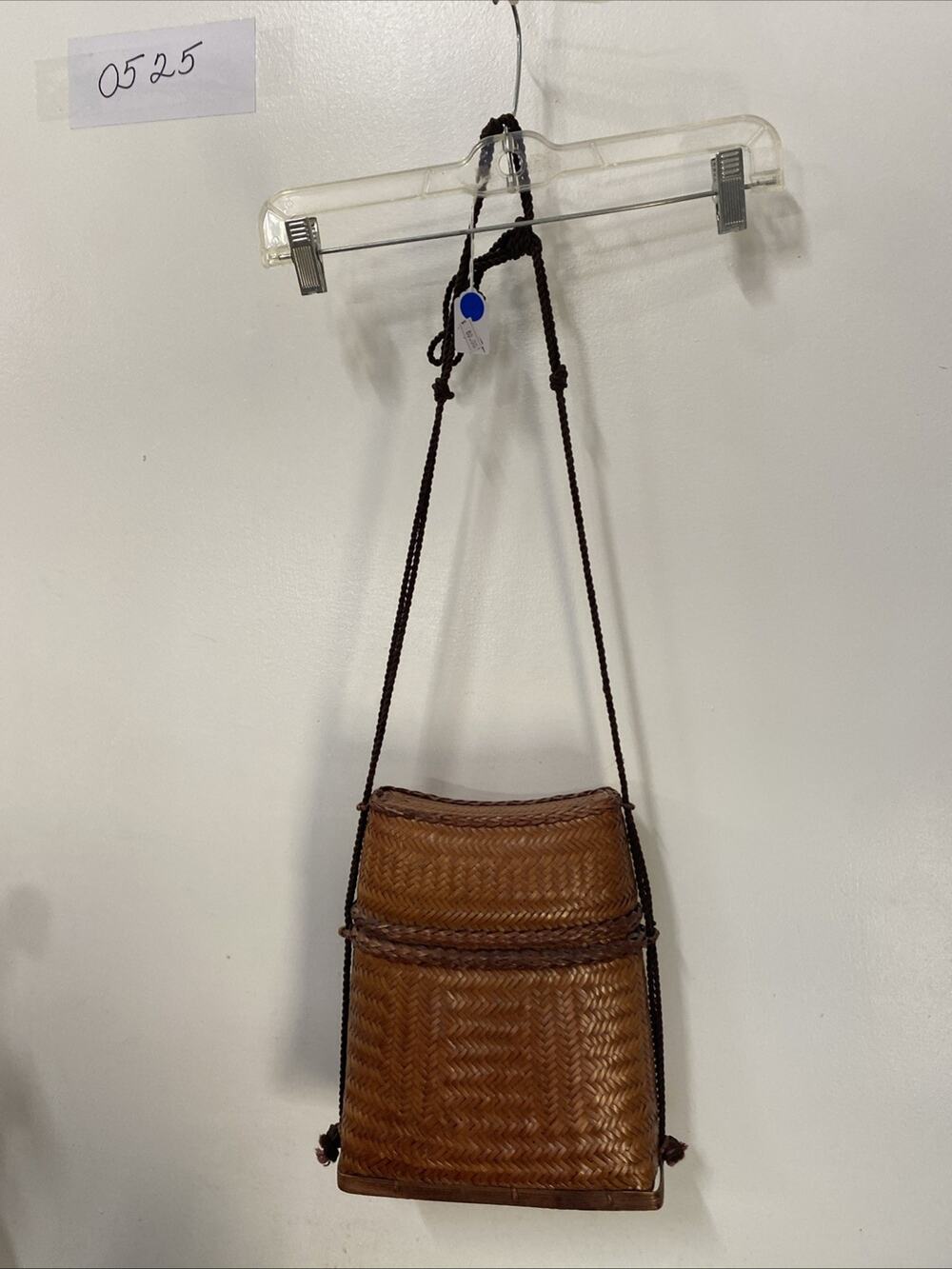 Shoulder Bag Basket Woven W/Shoulder Strap Brown 9” Wise X 11” Tall